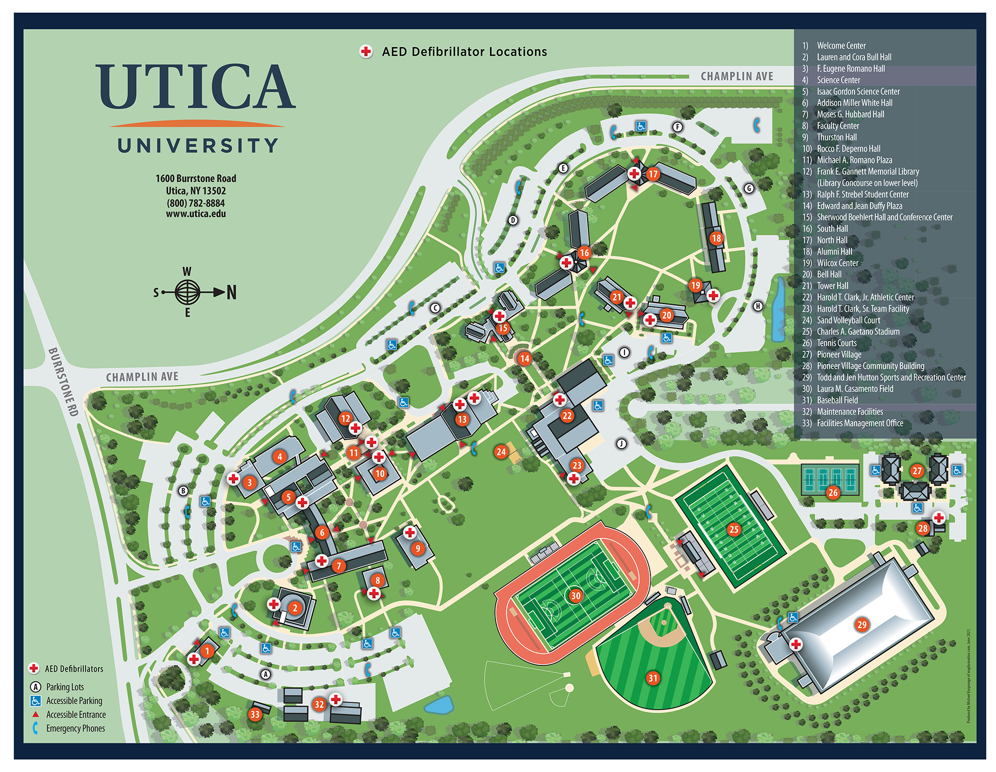 AED Defibrillator Map