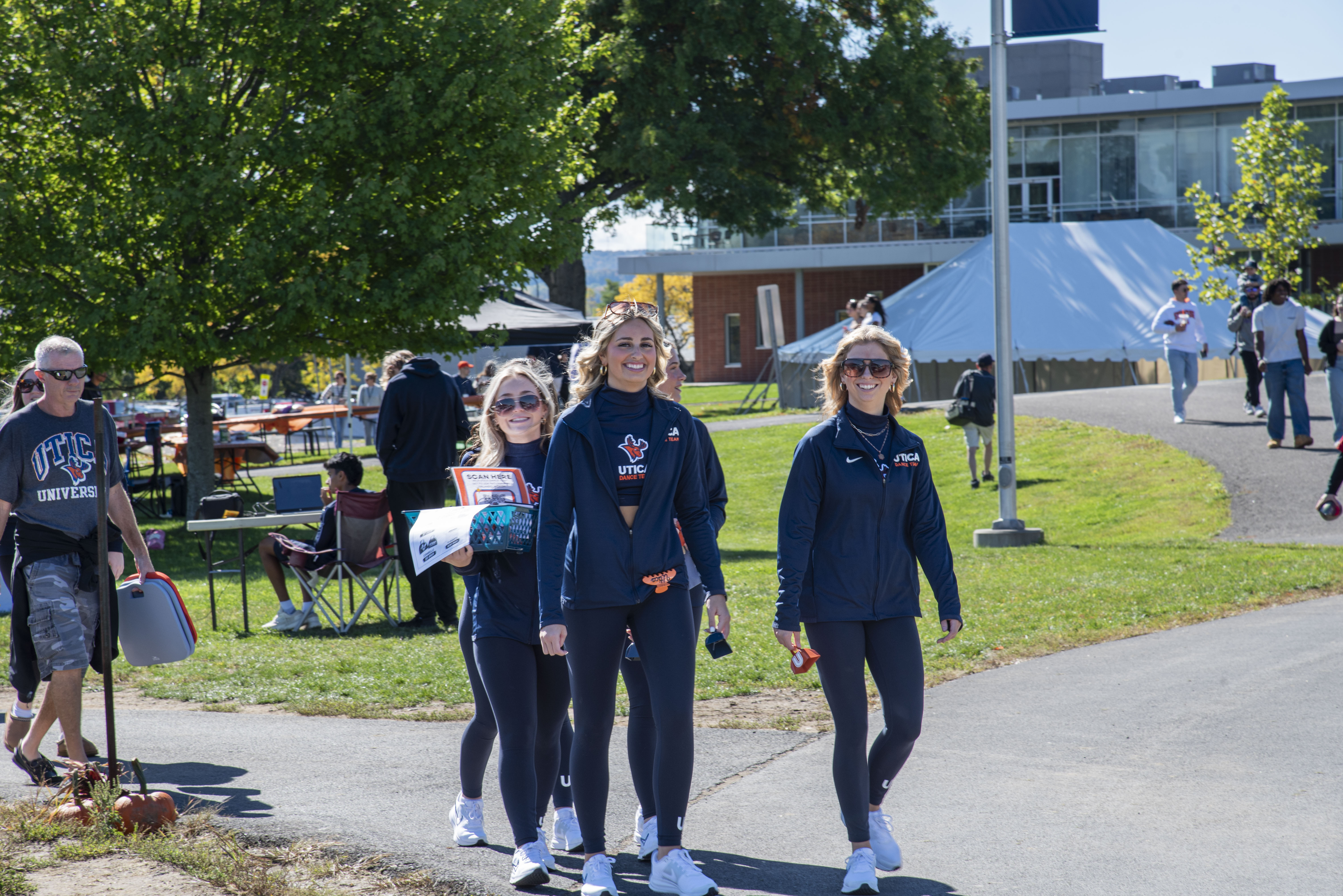Utica Dance Team Members walk around Homecoming 2026.
